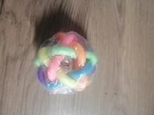 Toy Chew-Toys Pet-Ball Interactive Colorful Rainbow Teeth-Training Round Cat Rubber Dog