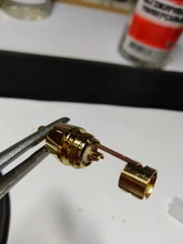 Conector RCA chapado en oro, adaptador de enchufe macho de vídeo/conector de Cable de Audio, 6mm, negro y rojo, superrápido, 2 uds./1 par