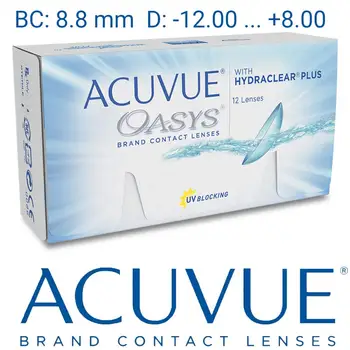 

Contact lenses Acuvue Oasys with hydraclear plus (12 PCs), radius: 8.8mm