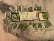 JIANWU-pegatina washi del mundo del Color 80 hojas, pegatina de gran capacidad, bolsa DIY, diario, cuarderno de recortes con pegatinas decorativas