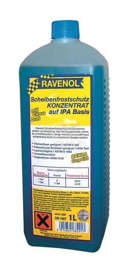 Жидкость зимняя концентрат для стеклоомывателя RAVENOL Scheibenfrostschutz KONZENTRAT auf IPA Basis 1 л