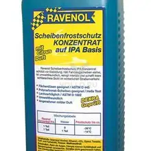 Жидкость зимняя концентрат для стеклоомывателя RAVENOL Scheibenfrostschutz KONZENTRAT auf IPA Basis 1 л