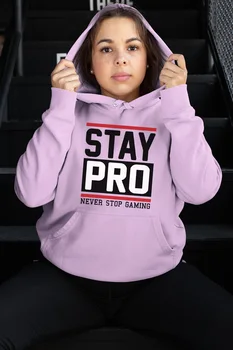 

Angemiel Wear Stay Pro Pink Women 'S Hooded Sweatshirt