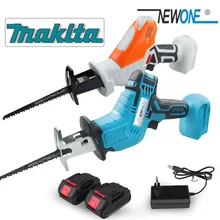 

NEWONE 18V Cordless Reciprocating Saw Portable Electric Saw Replacement Metal Wood Cutting Machine Tool for Makita 18V Battery