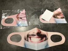 Mascarilla facial con estampado divertido para mujer, máscara de seguridad antipolvo sin costuras, lavable y reutilizable, 1/3/6