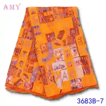

French Lace Fabric African 2020 High Quality Velvet With Sequins Nigerian For Wedding Sewing AMY3683B