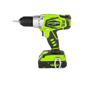 Cheap Drill-screwdriver Rechargeable GreenWorks G24ddk2 C 1 Hakb 2 AH And Zu In The Case