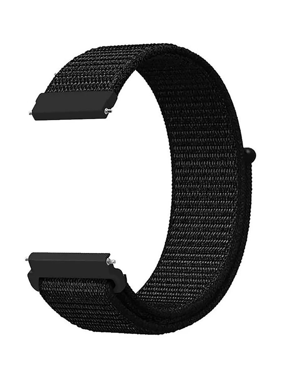 Черный Нейлоновый ремешок Nuobi для Xiaomi Amazfit GTS/Bip 20 мм - Цвет ремешка: Черный