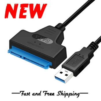

USB 3.0 SATA 3 Cable Sata To USB 3.0 2.0 Adapter To 6 Gbps 22 Pin Sata III Cable for 2.5 inch External SSD HDD Hard Drive
