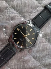 OLEVS-Reloj clásico de cuarzo para hombre, resistente al agua, correa de cuero, informal, Popular, de negocios