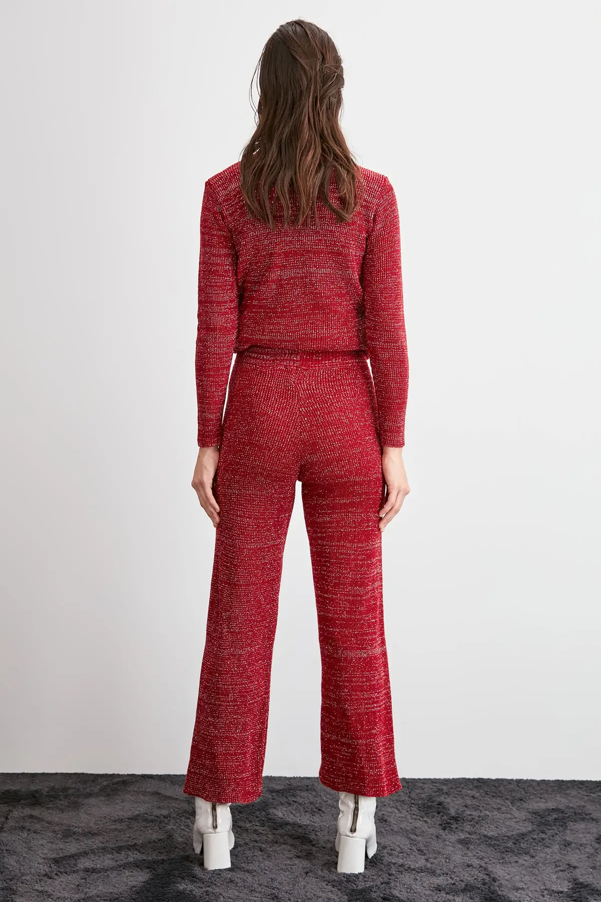 Trendyol Серебристые брюки-свитера TWOAW20PL0609