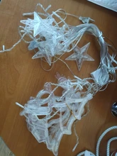 LED Deer Star Moon Curtain Light 220V 110V Christmas Garland String Fairy Lights Outdoor