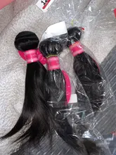 Vanlov recto pelo brasileño recto mechones de cabello humano postizo Natural negro 1/3/4 piezas/mucho 100% extensiones de cabello humano cabello Remy