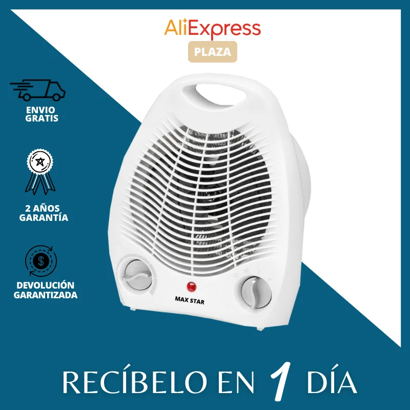 Max Star Calefactor Eléctrico 2 en 1 Estufa Vertical, Práctico, Cómodo, Fácil de Manejar, Transportable 2 Niveles Potencia 1000W y Invierno Calentador para Cocina, Oficina, Escritorio, PTC|Estufas eléctricas| - AliExpress