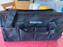 WORKPRO-Bolsas de herramientas de electricista a prueba de agua, bolso portátil impermeable, sirve como organizador de herramientas de lona, para la instalación de reparación HVAC