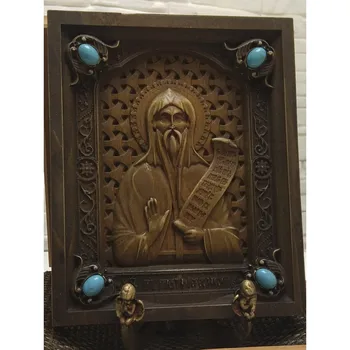 

Carved icon of the Holy Reverend Nikita stolpnik, pereslavsky size 19-23 cm