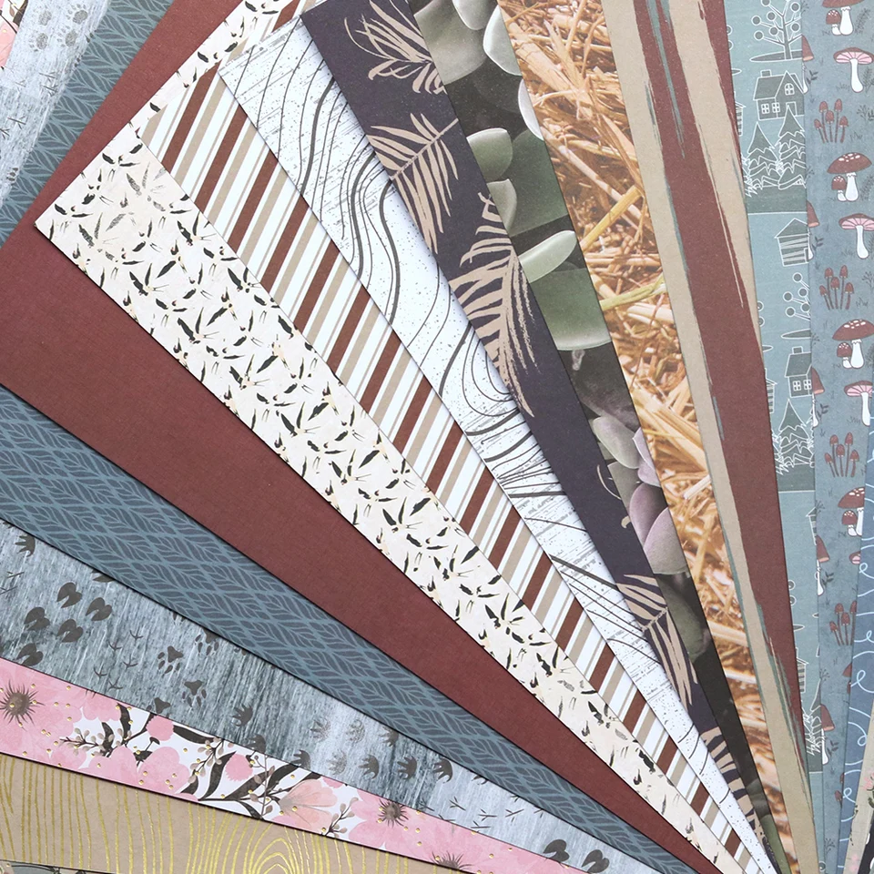 スクラップブッキング用品大容量！！ クリエイティブパス-スクラップブッキングペーパー、305x305mm