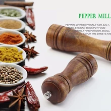 100 шт кухонная мельница для приготовления соли и перца, ручная дубовая деревянная мельница для перца DHL6D5