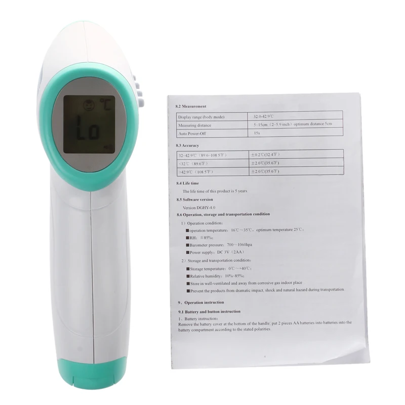 

Digital Thermometer Infrared Baby Adult Forehead Non-contact Infrared Thermometer With LCD Backlight Thermometer Infravermelh