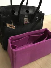 Bolsas de fieltro hechas a mano para H 25, bolsa organizadora de maquillaje 30 k s, 35, 40, 3MM, organizador portátil con forma de base cosmética