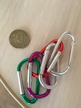 Keychain Climbing-Button-Carabiner Hiking-Hook Safety-Buckle Sports-Tools Aluminium-Alloy