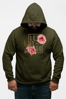 

Angemiel Wear Let It Go Green Men 'S Hooded Sweatshirt