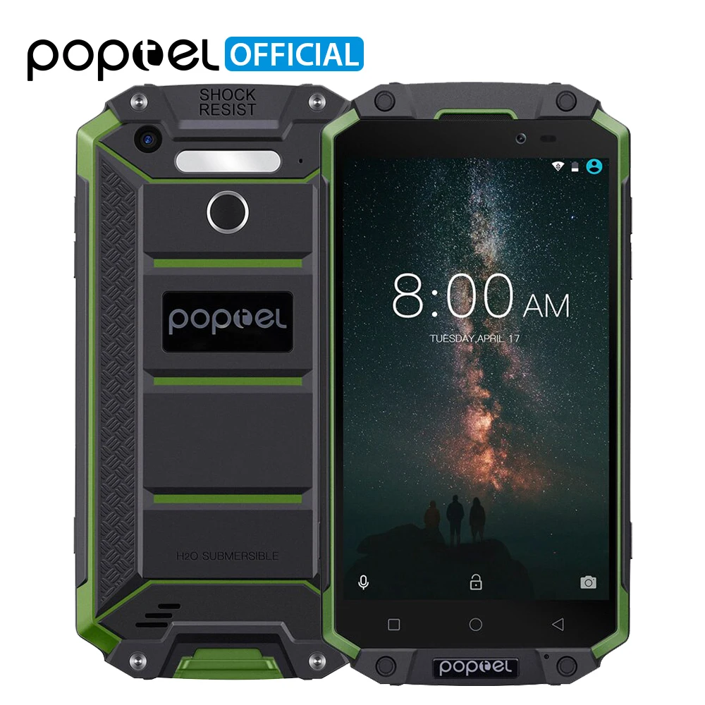 POPTEL P9000 MAX 5 &quotFHD IP68 водонепроницаемый мобильный телефон 4 Гб + 64 9000 мАч 13 0 МП