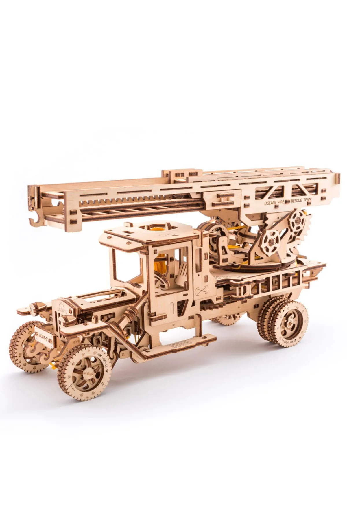 Коричневый Сборная модель Ugears Пожарная лестница - Цвет: Коричневый