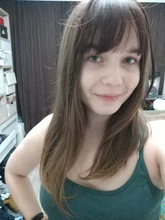 MERISI-flequillo postizo de pelo sintético, 4 colores, extensiones de cabello