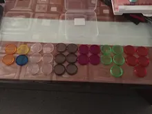 Fromthenon Color transparente hoja de plástico disco de Binder anillos planificador de colección de recortes Ring Binder para seta agujero portátil