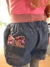 Las niñas Denim Pantalones cortos de los adolescentes de encaje de verano Pantalones cortos para niños ropa de playa de los niños pantalones cortos para niñas adolescentes.