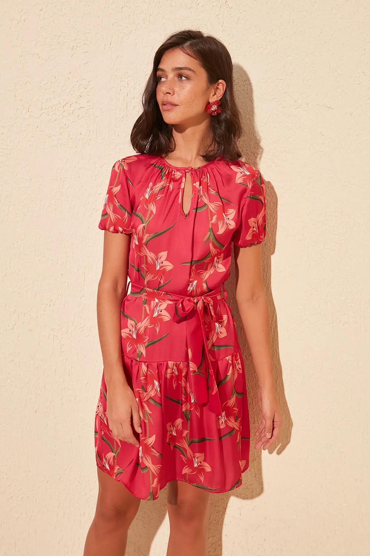 

Trendyol Decorated Belted Dress TWOSS20EL1343