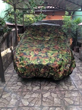 Kayme cubierta para coche portadas de coche de camuflaje al aire libre de protección solar a prueba de agua reflector polvo lluvia nieve protectora suv sedán completo