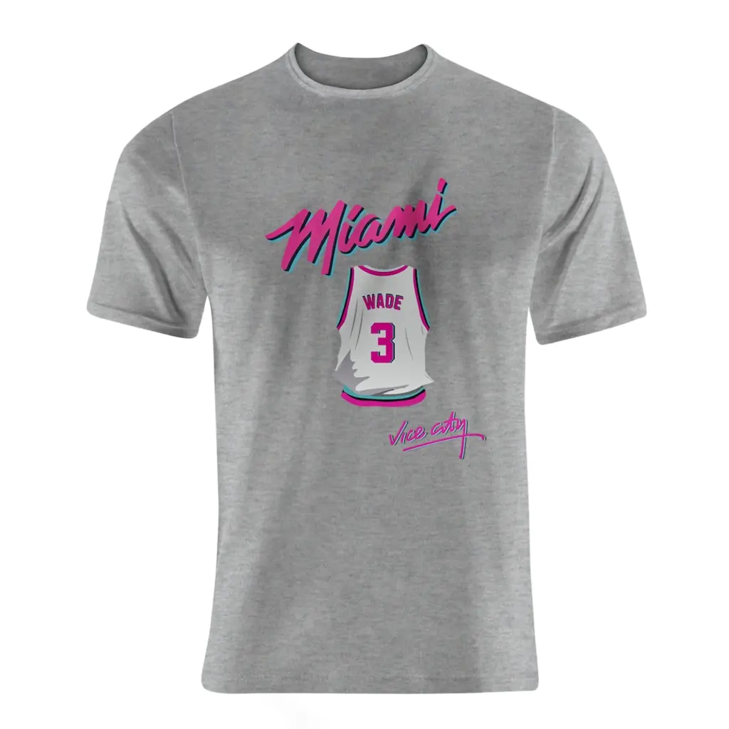 

Nba Basketball Miami Heat Vice City Tshirt (Wade)