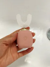 Cepillo de dientes eléctrico sónico para niños, 360 grados, de silicona, automático, Ultra sónico, recargable por USB, con dibujos animados