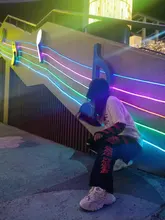 QWEEK-pantalones de pierna ancha estilo Punk Hippie para mujer, ropa de calle Harajuku gótico, estilo de calle de Anime, estampado gótico negro, Hip Hop