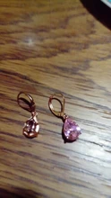 Pendientes de gota de plata S925 para mujer, gota de agua, Circonia cúbica rosa, joyas de compromiso para novia, pendiente colgante CCE624