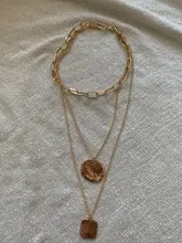 DAXI collar mujer colgante cadenas de oro luna collar cruz boho collar de perlas collares de moda 2020 collares largos accesorios mujer