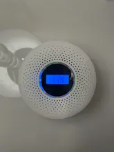 Detector de humo combinado, Detector de monóxido de carbono con pantalla, con batería, Sensor de alarma