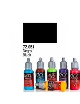 

ACRYLIC PAINT COLOR BLACK BOAT 17 ML MODEL COLOR GAME VALLEJO