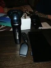 UICINOY maquinilla de afeitar eléctrica de afeitar para hombres IPX7 impermeable lavable desmontable de precisión barba Trimmer pelo hombre afeitadora rotatoria