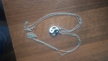 2 unids/set mejores amigos par collares Yin Yang encanto colgante, collar de la joyería para los amantes de las Hermanas de San Valentín regalo FSPXL316