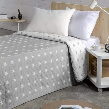 

Bedspread Stars Grey Bed 105