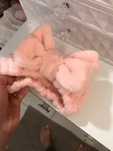 Diadema elástica para lavarse la cara maquillaje para mujer, diadema para balneario Coral blando, lazo de lana, accesorios para el cabello