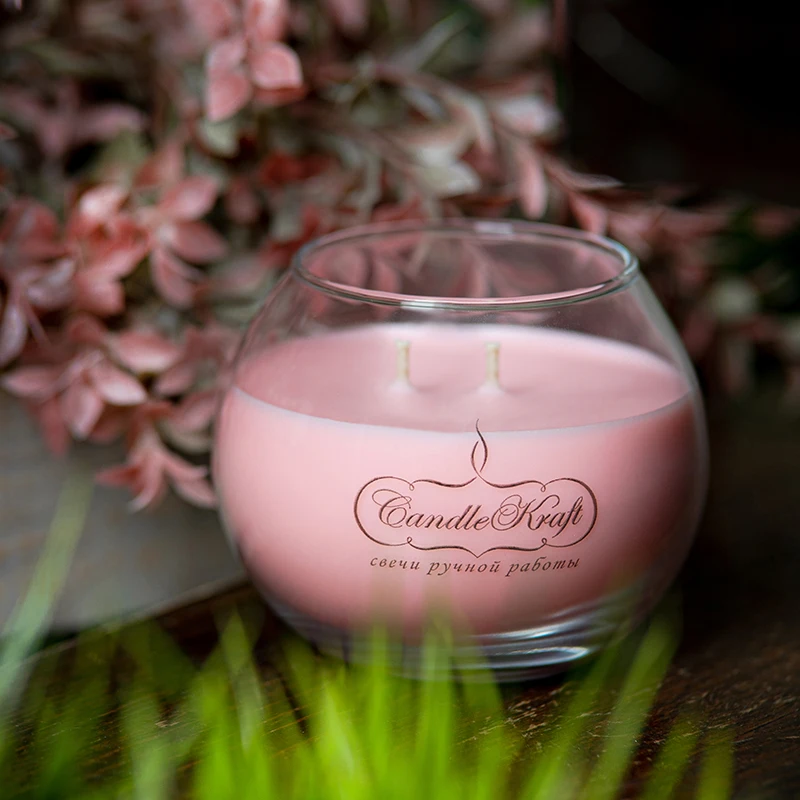 Свеча ароматическая соевая CandleKraft Wild Rose Flora &quotРоза&quot | Дом и сад