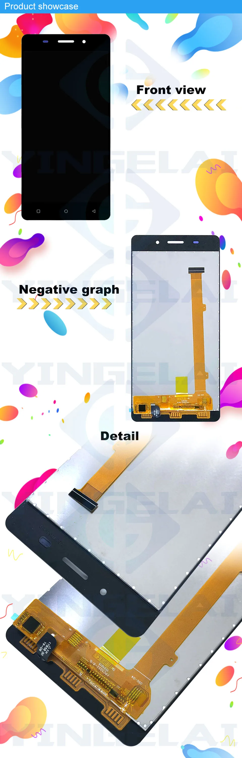 5,0 ''Полный ЖК-дисплей для Gionee GN5001s/GN5001 5001 ЖК-дисплей с сенсорным экраном дигитайзер в сборе для Gionee GN5001 дисплей Запчасти