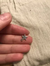 Semitree-Colgante de acero inoxidable con forma de pequeña estrella, Charms planos para fabricación de joyas, collar de decoración, pulsera, extremo de cola, 20 Uds.