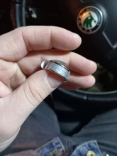 Letdiffy-anillo de acero inoxidable con letras cruzadas para hombre, sortija de oración de Biblia español, nunca se decolora, anillos con letras