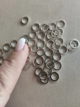 Aros de 8-40mm de diámetro redondo, conectores de cables para pendientes, anillos cerrados para DIY, fabricación de joyería de colgantes, suministros, accesorios, 20-50 Uds.