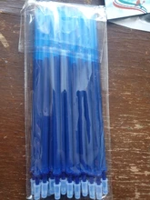 12/20 unid/set bolígrafo de Gel para oficina repuesto borrable Rod pluma borrable lavable 0,5mm azul negro verde de la escuela escribiendo artículos de papelería